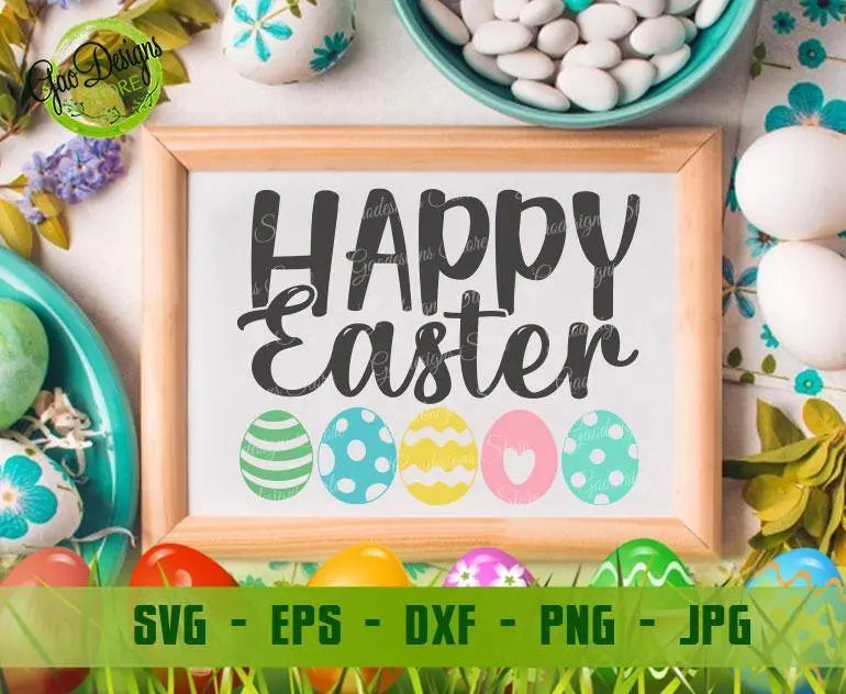 Happy Easter Svg, Easter egg Svg, Spring Svg, Cricut, Silhou - Inspire  Uplift