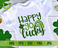 Happy Go Lucky SVG file for cricut, Funny St Patty SVG, St Patty's Day Design, St Patrick's Digital Files st patrick day svg GaoDesigns Store Digital item
