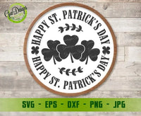 Happy St.Patricks Day svg Cut FIle,  Shamrock Svg, Clover svg, Irish Svg Digital Download Rustic Spring Sign Design, Farmhouse St.Patricks Day SVG GaoDesigns Store Digital item