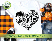 Load image into Gallery viewer, Harry Potter Heart svg file monopoly harry potter, harry potter silhouette, harry potter svg cut files, harry potter shirt svg GaoDesigns Store Digital item
