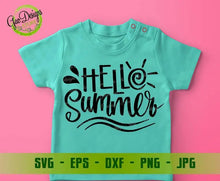 Load image into Gallery viewer, Hello Summer svg, Hello Summer Popsicle svg, Summer Sign svg, Summer svg Files, Summer svg Files for Cricut, svg Files, dxf, png Digital Download GaoDesigns Store Digital item

