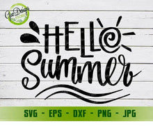 Load image into Gallery viewer, Hello Summer svg, Hello Summer Popsicle svg, Summer Sign svg, Summer svg Files, Summer svg Files for Cricut, svg Files, dxf, png Digital Download GaoDesigns Store Digital item
