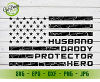 Husband Daddy Protector Hero svg, Father's Day svg, 4th of july Svg Vintage American Flag svg cricut GaoDesigns Store Digital item