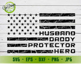 Husband Daddy Protector Hero svg, Father's Day svg, 4th of july Svg Vintage American Flag svg cricut GaoDesigns Store Digital item