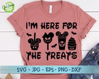 I'm Here for the Treats svg, Disney Halloween Svg, halloween shirt svg, halloween svg files, halloween mickey svg GaoDesigns Store Digital item