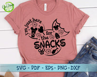 I'm Just Here For the Snacks SVG, Disney Snacks SVG, Disney Trip Shirt Design, disney snacks shirt, snackgoals svg GaoDesigns Store Digital item