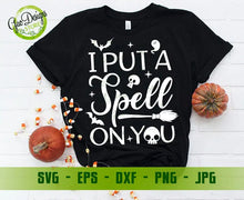Load image into Gallery viewer, I put a spell on you halloween svg, Funny Halloween Svg, Halloween svg, Happy Halloween svg, Halloween shirt svg Digital Download File GaoDesigns Store Free digital item
