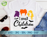 I smell children svg files for cricut, Hocus pocus svg, Sanderson sister svg, halloween svg cutting file, funny halloween svg GaoDesigns Store Digital item