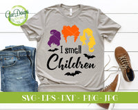 I smell children svg files for cricut, Hocus pocus svg, Sanderson sister svg, halloween svg cutting file, funny halloween svg GaoDesigns Store Digital item