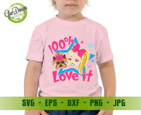 Jojo siwa 100% love it svg, Jojo siwa shirt svg, Jojo siwa squad svg, Jojo siwa logo svg, jojo siwa birthday svg, Jojo siwa svg GaoDesigns Store Digital item