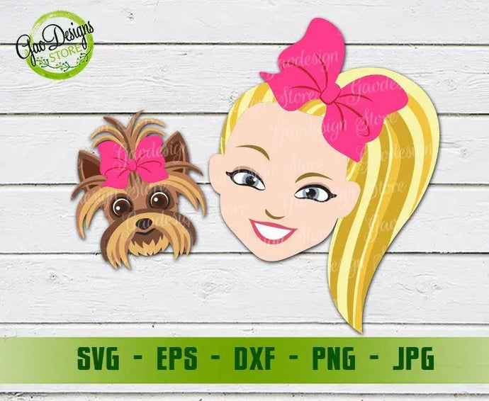 Jojo siwa and bow bow svg, Jojo siwa shirt svg, Jojo siwa squad svg, Jojo Siwa's Dog BowBow svg, jojo siwa birthday svg, Jojo siwa svg GaoDesigns Store Digital item