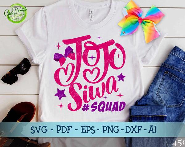Jojo siwa squad svg, Jojo siwa logo svg, Jojo siwa svg, Jojo siwa shirt svg, Jojo siwa shirt download,  jojo siwa clip art GaoDesigns Store Digital item
