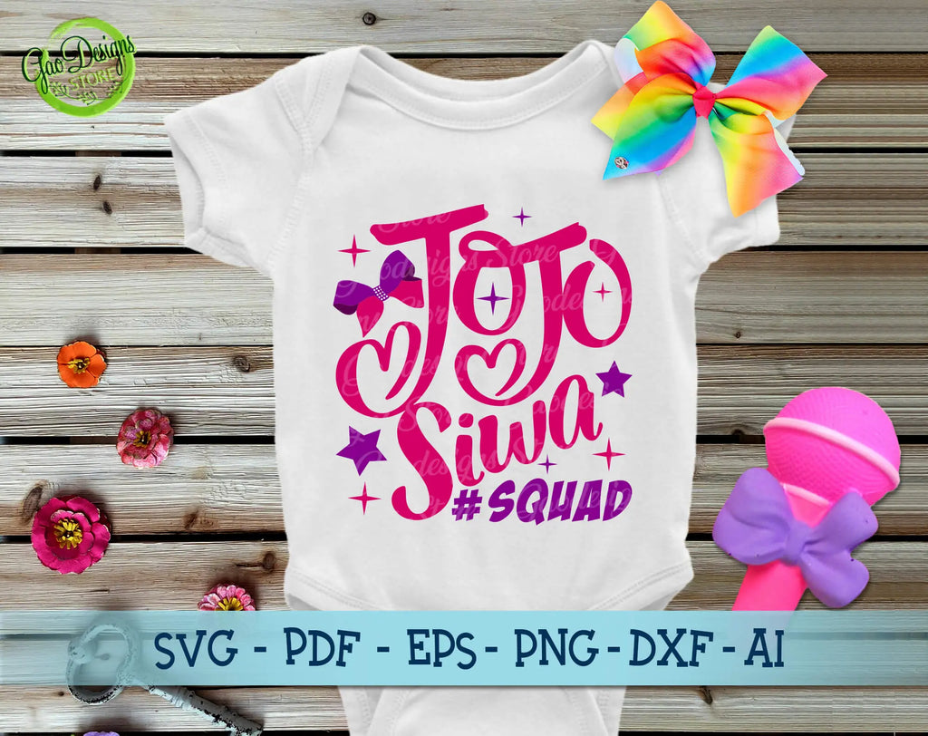 Jojo siwa squad svg, Jojo siwa logo svg, Jojo siwa svg, Jojo siwa shirt