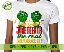 Load image into Gallery viewer, Juneteenth The Real Independence Day SVG, Juneteenth svg, Black History Month SVG, Black History svg GaoDesigns Store Digital item
