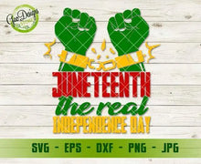 Load image into Gallery viewer, Juneteenth The Real Independence Day SVG, Juneteenth svg, Black History Month SVG, Black History svg GaoDesigns Store Digital item
