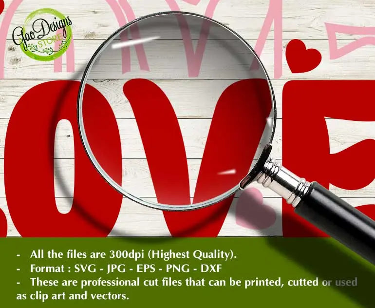 Love All Day Every Day SVG cricut file for valentine day svg