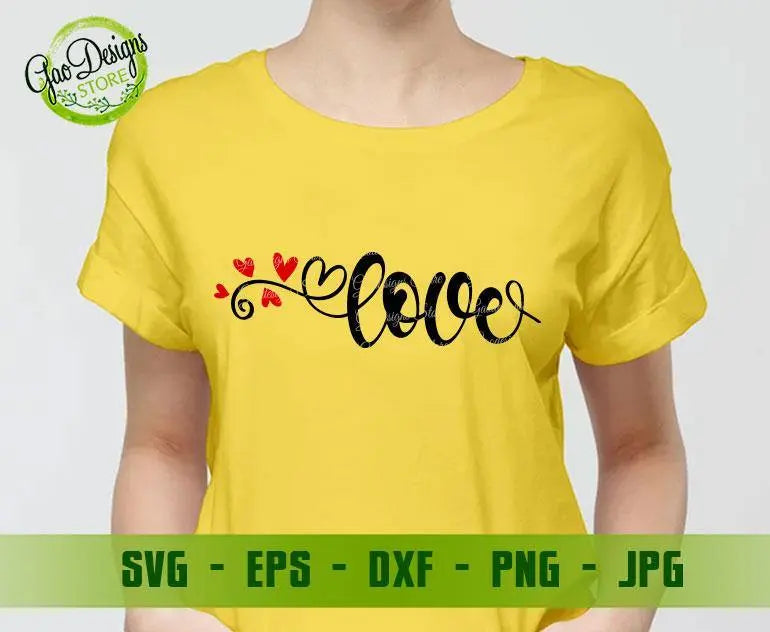 Love Valentine SVG calligraphy love svg Love Script Tumblers svg  Valentine Shirt svg Cutting files for CriCut Valentine Shirt svg GaoDesigns Store Digital item