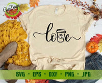 Love with Pumpkin Spice Latte svg, Pumpkin Spice Latte svg, Fall Shirt svg, Fall Svg Files for Cricut GaoDesigns Store Digital item