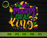 Mardi Gras King svg Mardi Gras svg, Fat Tuesday svg, Mardi Gras Shirt, Jester Hat svg, Fleur De Lis svg, Louisiana dxf, eps, png, Cut File GaoDesigns Store Digital item