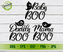 Load image into Gallery viewer, Matching funny Boo Family svg Halloween designs Svg, Daddy Boo Svg, Mommy Boo svg, baby boo svg, funny halloween svg GaoDesigns Store Digital item
