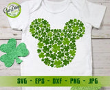 Mickey shamrock svg Mouse Svg Disney Mickey Mouse St Patrick's Day svg Mickey Shamrock Mickey Head Mickey Ears svg Cutting files for CriCut GaoDesigns Store Digital item