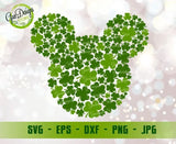 Mickey shamrock svg Mouse Svg Disney Mickey Mouse St Patrick's Day svg Mickey Shamrock Mickey Head Mickey Ears svg Cutting files for CriCut GaoDesigns Store Digital item