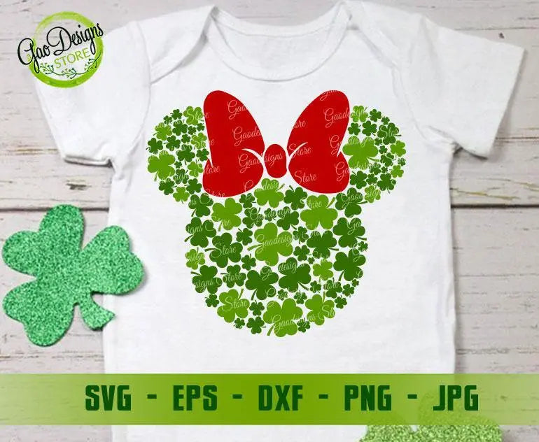 Minnie mouse lucky svg free, st patricks day svg, disney svg