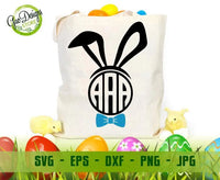 Monogram Easter Bunny svg, Cute Easter svg, Monogram Cut File, Spring svg Digital Download GaoDesigns Store Digital item