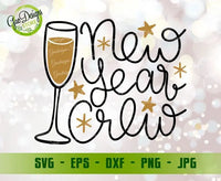 New year crew SVG, New Years Eve SVG, New Year Svg cut file New Years Cutting File for cricut GaoDesigns Store Digital item