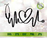 Nurse SVG, Stethoscope Heartbeat svg, Nurse Life svg, Stethoscope SVG, Funny Nurse Shirt svg, Nursing Svg Cricut and Silhouette Cut Files GaoDesigns Store Digital item