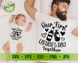 Our First Fathers Day SVG Beer Funny Dad svg New Dad svg matching dad and baby svg New Daddy svg GaoDesigns Store Digital item