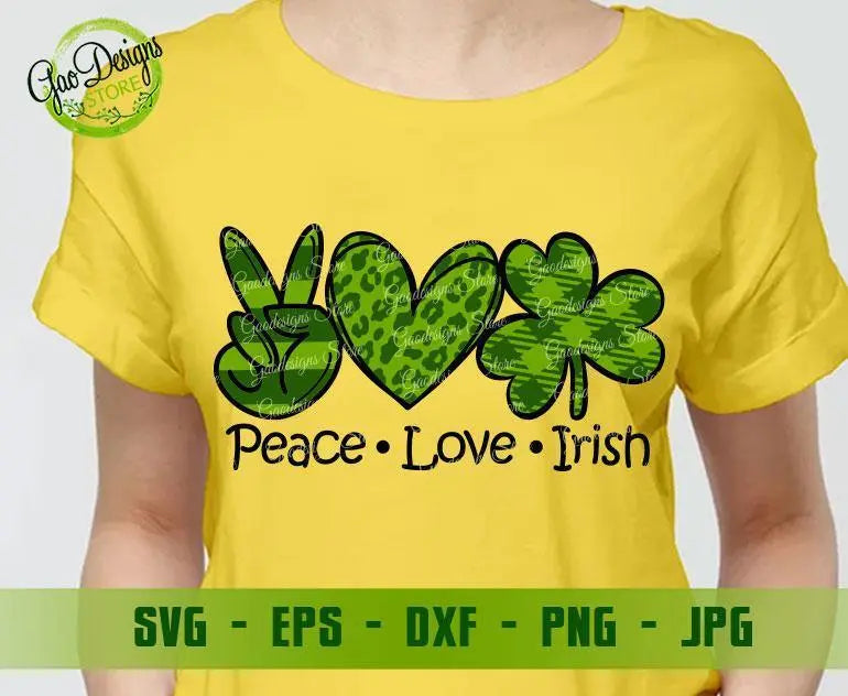 Saint Patrick's Day Heart, Happy St, Patrick's Day svg, png, jpg, eps, dxf,  studio.3 Cut files for Cricut, Clipart, Instant Download.