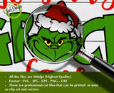 Resting Grinch Face SVG, Grinch chrisrmast svg cut file, The Grinch svg, Merry Christmas svg, Digital Download,  Christmas Cuttable svg for cricut GaoDesigns Store Digital item