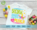 Second grade is magical, Hello second grade png, 1st day of school, first day of school svg, shirt for students svg, back to school svg GaoDesigns Store Digital item