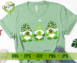St Patricks Day Gnomes SVG Irish Gnomes with Shamrock Leprechaun Gnome with Clover SVG DXF cutting file GaoDesigns Store Digital item