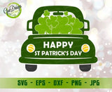 St Patricks Day svg, Truck Shamrock svg Farmhouse svg Country svg Lucky Irish svg Files for Cricut Downloads Silhouette Clip Art GaoDesigns Store Digital item