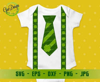 St. Patrick's Day Tie svg, St Paddys Day svg, Irish Tie SVG, Silhouette Studio Files for Cricut Eps, Dxf, Png, Irish Lucky Shamrock svg Cut File GaoDesigns Store Digital item
