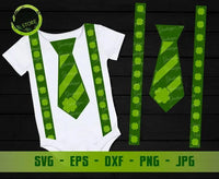 St. Patrick's Day Tie svg, St Paddys Day svg, Irish Tie SVG, Silhouette Studio Files for Cricut Eps, Dxf, Png, Irish Lucky Shamrock svg Cut File GaoDesigns Store Digital item