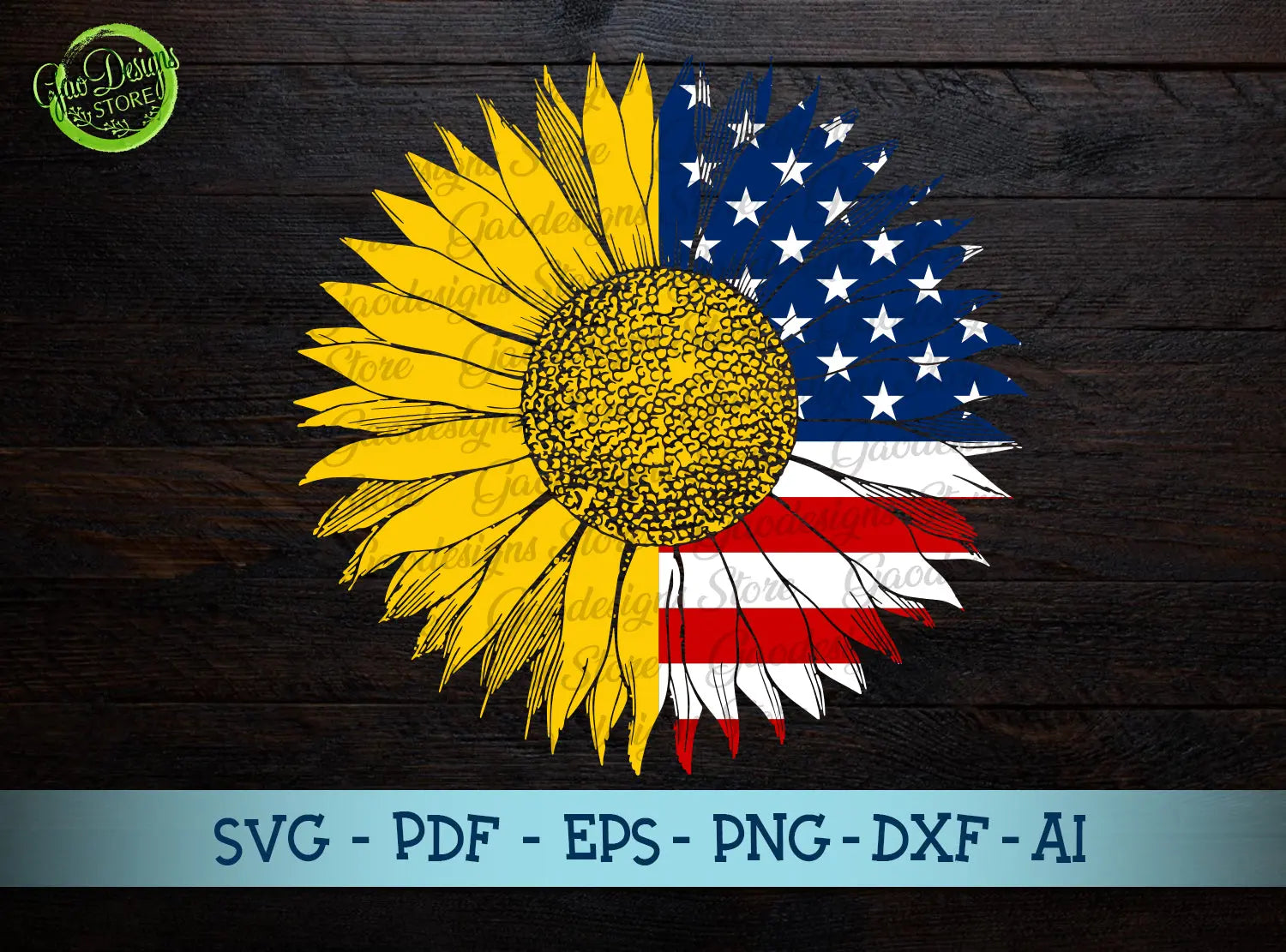 Sunflower svg, 4th of july svg, patriotic svg, usa svg, fourth of july svg, 4th of july svg files, july 4th t-shirts GaoDesigns Store Digital item