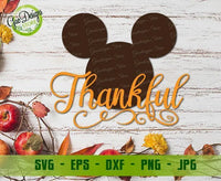 Thankful Mickey Disney svg, Thanksgiving Day SVG, Funny Thanksgiving svg, Disney Thanksgiving svg, Mickey Mouse Thankful Disney Shirts SVG GaoDesigns Store Digital item