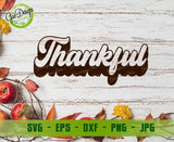 Thankful Retro SVG, Thankful svg, Fall svg Files, Fall Shirt svg Thanksgiving svg cricut file Retro Fall SVG Retro Font Retro Svg Retro Fall GaoDesigns Store Digital item