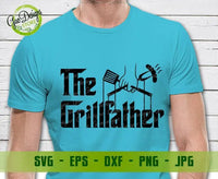 The Grillfather Godfather svg, Father's Day svg, Funny Father's Day Gift svg, Grill Master SVG, Grill svg, BBQ svg Digital Cut Files GaoDesigns Store Digital item