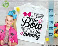 The bigger the bow the better the mommy svg, Jojo siwa squad svg, Jojo siwa logo svg, Jojo siwa svg GaoDesigns Store Digital item