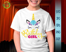 Load image into Gallery viewer, Unicorn bundle svg UNICORN FACE SVG, unicorn head svg files for cricut, unicorn face clipart, unicorn birthday svg, birthday girl svg GaoDesigns Store Digital item
