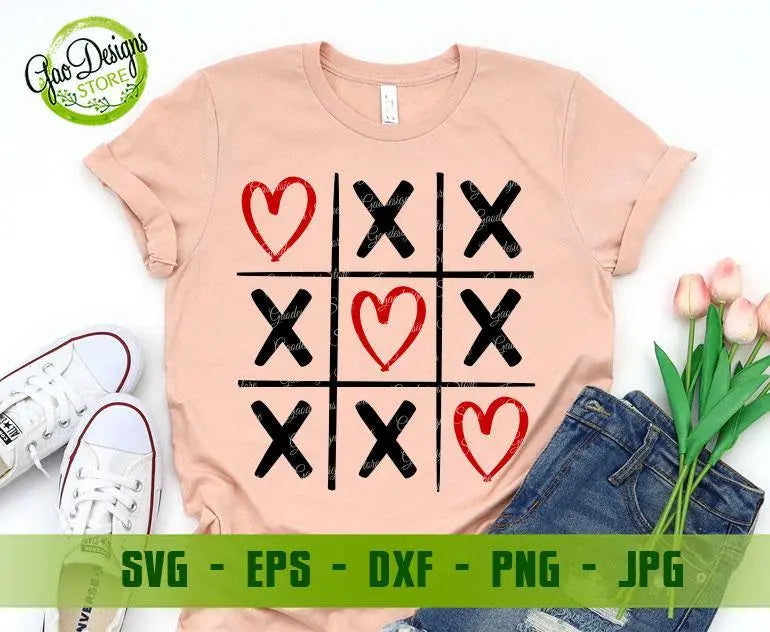Valentine TIC TAC TOE svg Happy Valentine's Day svg, Valentine svg ...