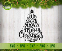 We wish you a Merry Christmas svg Digital cut file, Funny Christmas Shirts SVG Christmas Tree Svg,Winter svg, Hand letter svg GaoDesigns Store Digital item