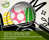 Close-up zoom of the Easter Egg Farm truck design showing clean cut lines and professional vector nodes